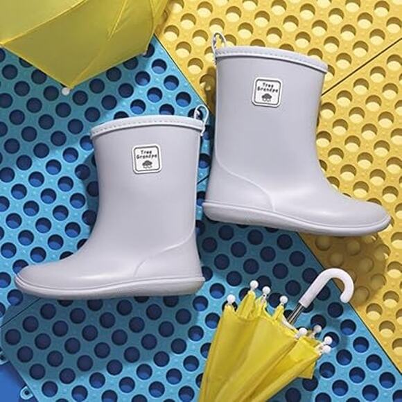 Sayyea Tree Grandpa Baby Boy Size 6 Toddler Short Rain Boots Waterproof Shoes - Picture 4 of 5